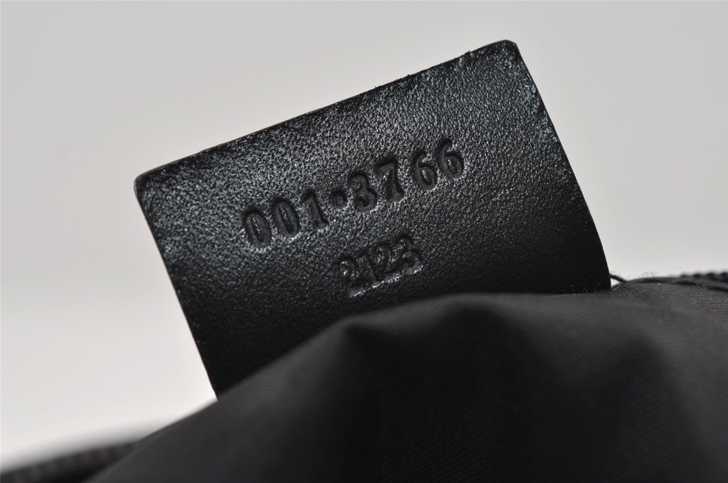 Authentic GUCCI Vintage Shoulder Bag Purse Nylon Leather 0013766 Black  1608I