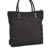 Authentic GUCCI Vintage Shoulder Tote Bag Nylon Leather Brown 1608J