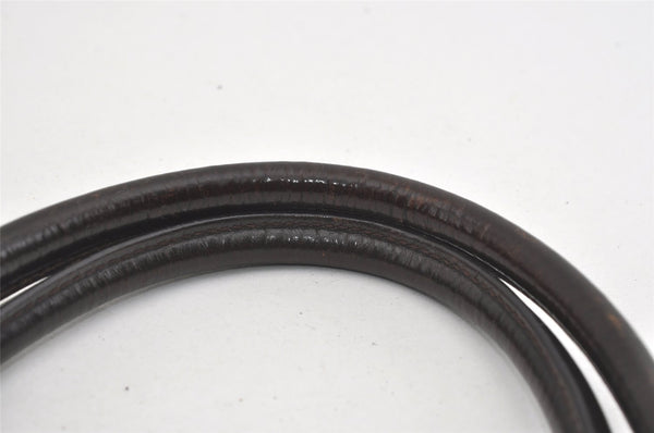 Authentic GUCCI Vintage Shoulder Tote Bag Nylon Leather Brown 1608J