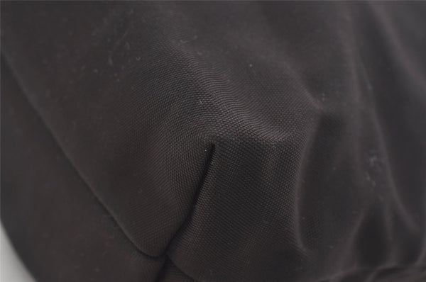 Authentic GUCCI Vintage Shoulder Tote Bag Nylon Leather Brown 1608J