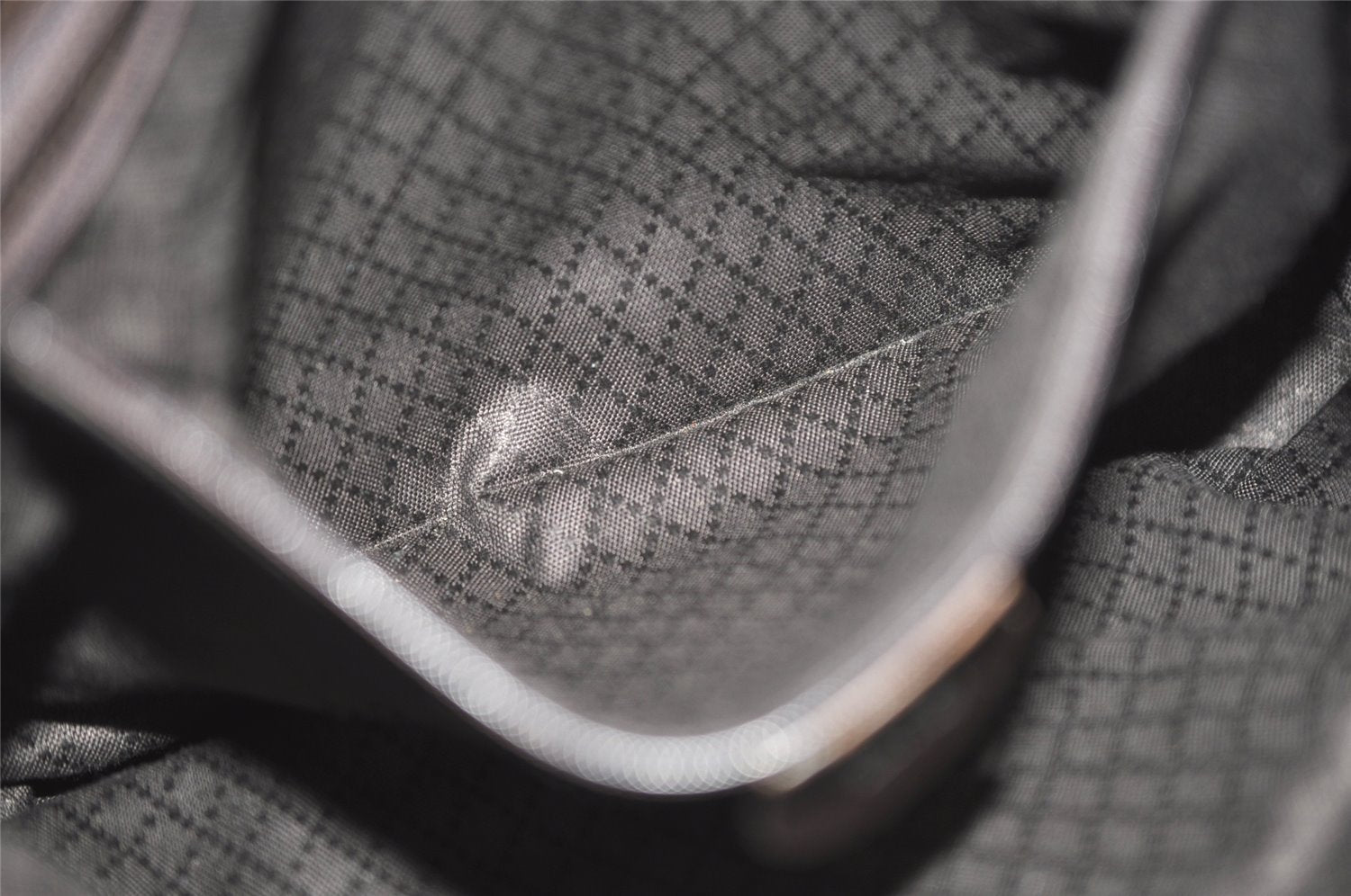 Authentic GUCCI Vintage Shoulder Tote Bag Nylon Leather Brown 1608J