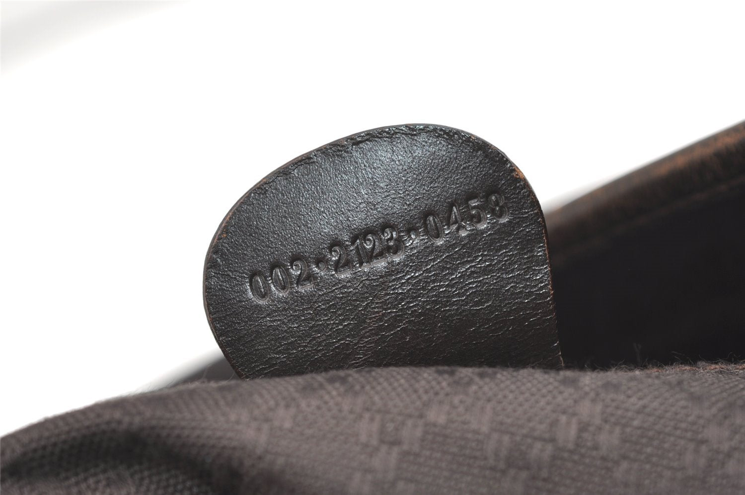 Authentic GUCCI Vintage Shoulder Tote Bag Nylon Leather Brown 1608J