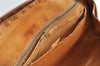 Authentic CELINE Macadam Blason Shoulder Hand Bag Purse PVC Leather Beige 1608K