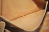 Authentic CELINE Macadam Blason Shoulder Hand Bag Purse PVC Leather Beige 1608K