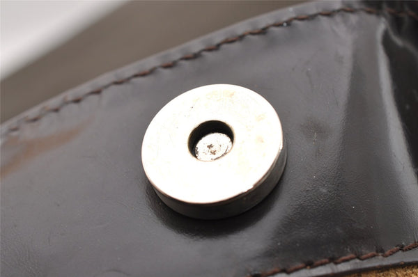 Authentic GUCCI Vintage Bamboo 2Way Shoulder Tote Bag Nylon Leather Brown 1609I