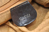 Authentic GUCCI Vintage Bamboo 2Way Shoulder Tote Bag Nylon Leather Brown 1609I
