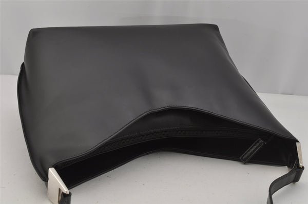 Authentic GUCCI Vintage Shoulder Hand Bag Purse Leather 0013017 Black 1609J