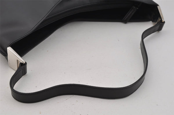 Authentic GUCCI Vintage Shoulder Hand Bag Purse Leather 0013017 Black 1609J