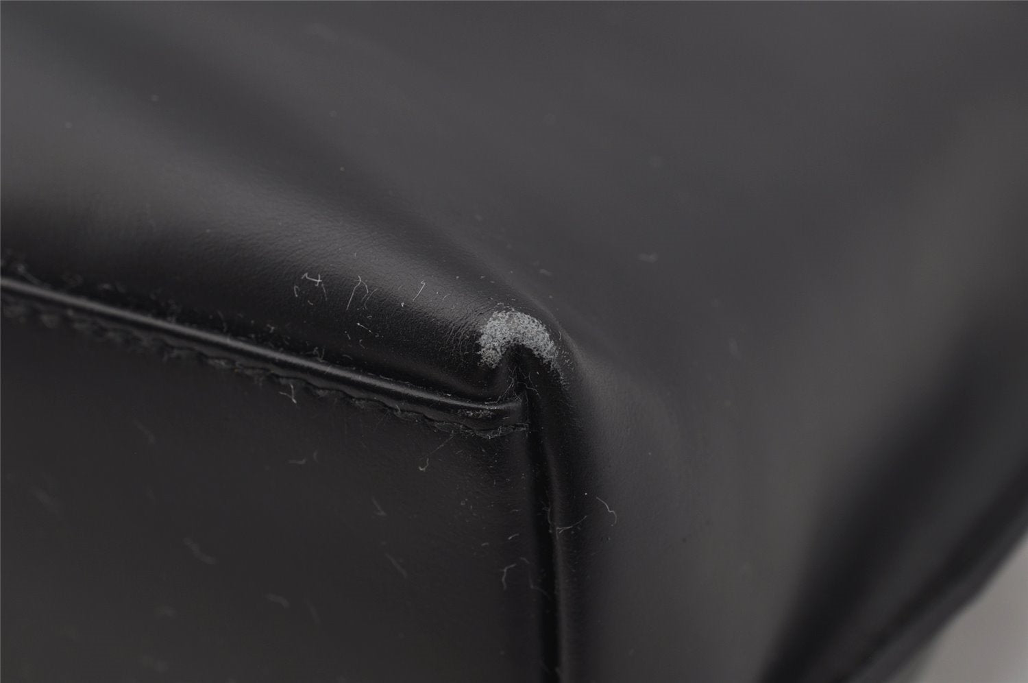 Authentic GUCCI Vintage Shoulder Hand Bag Purse Leather 0013017 Black 1609J