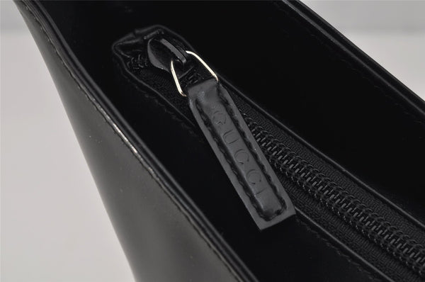 Authentic GUCCI Vintage Shoulder Hand Bag Purse Leather 0013017 Black 1609J