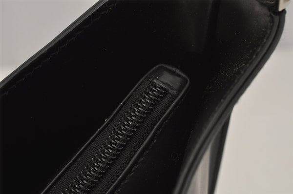 Authentic GUCCI Vintage Shoulder Hand Bag Purse Leather 0013017 Black 1609J