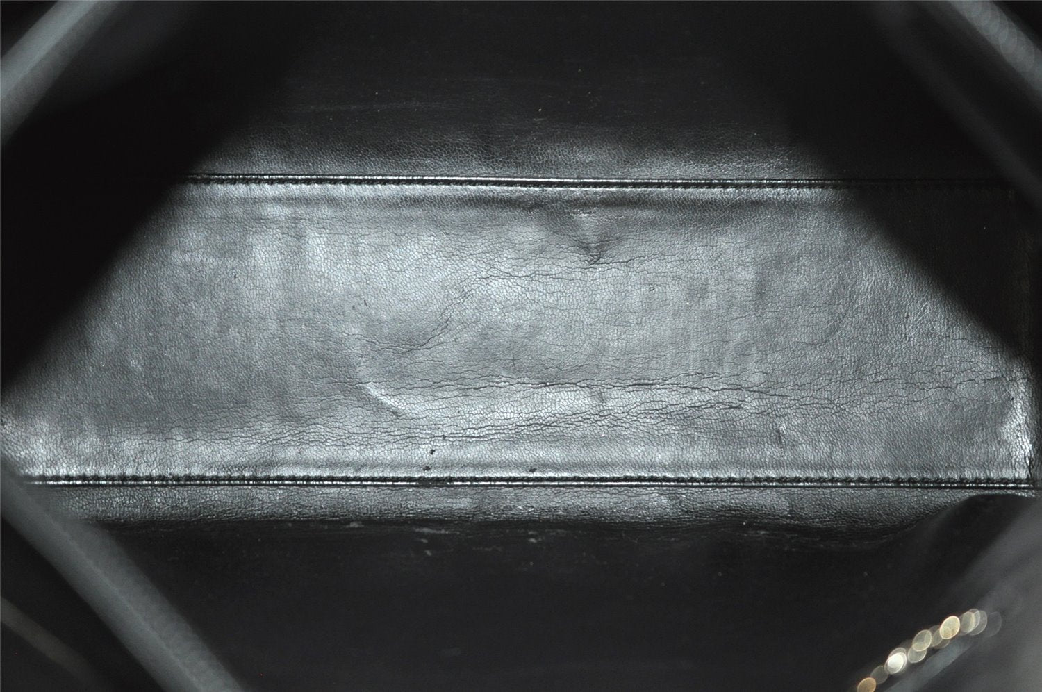 Authentic GUCCI Vintage Shoulder Hand Bag Purse Leather 0013017 Black 1609J