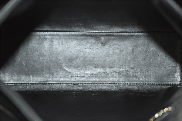 Authentic GUCCI Vintage Shoulder Hand Bag Purse Leather 0013017 Black 1609J