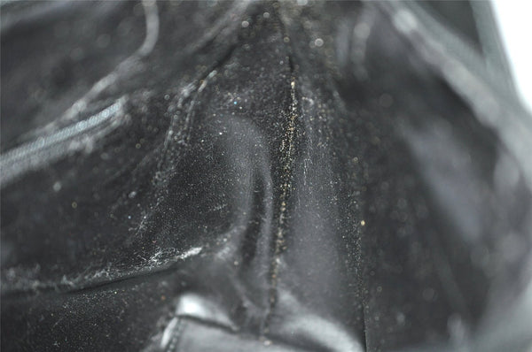 Authentic GUCCI Vintage Shoulder Hand Bag Purse Leather 0013017 Black 1609J