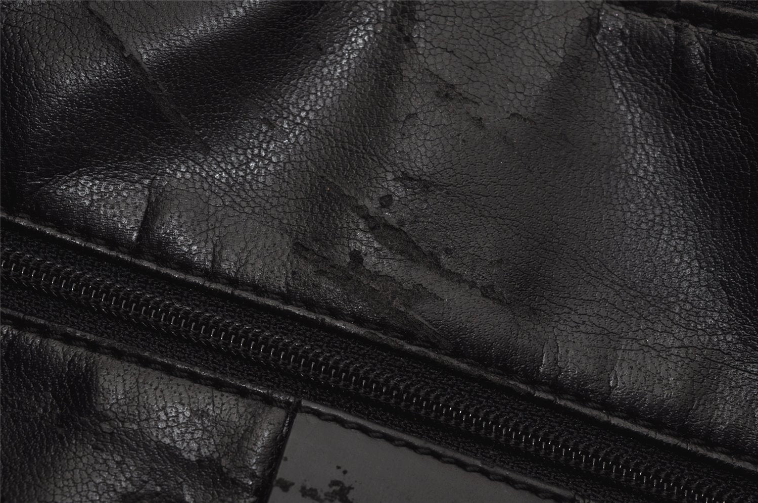 Authentic GUCCI Vintage Shoulder Hand Bag Purse Leather 0013017 Black 1609J