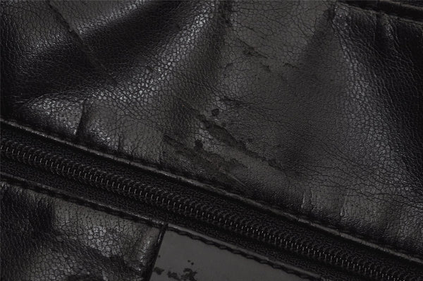 Authentic GUCCI Vintage Shoulder Hand Bag Purse Leather 0013017 Black 1609J