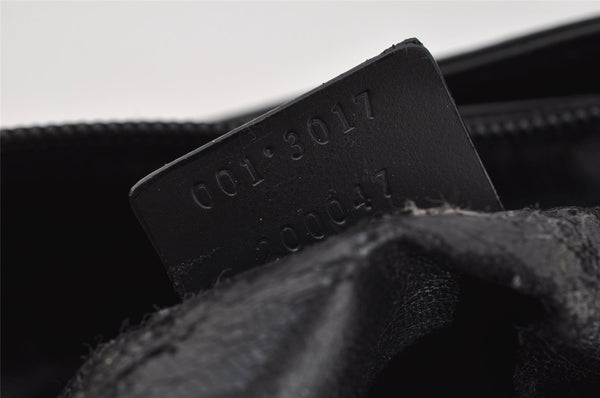 Authentic GUCCI Vintage Shoulder Hand Bag Purse Leather 0013017 Black 1609J