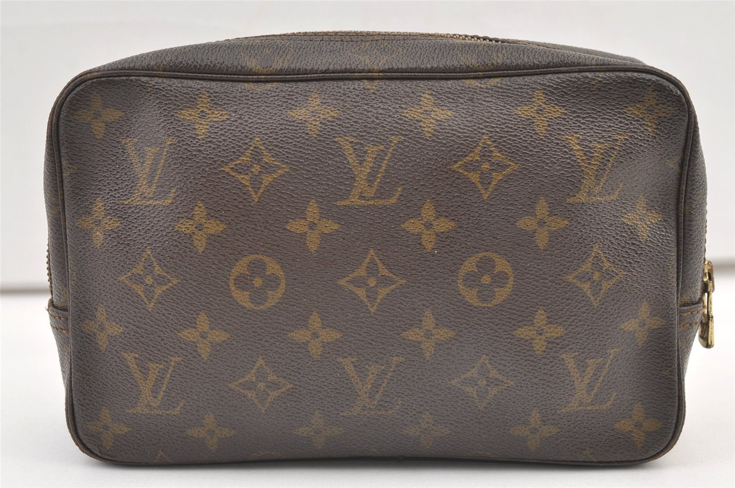 Auth Louis Vuitton Monogram Trousse Toilette 23 Clutch Hand Bag M47524 LV 1610K