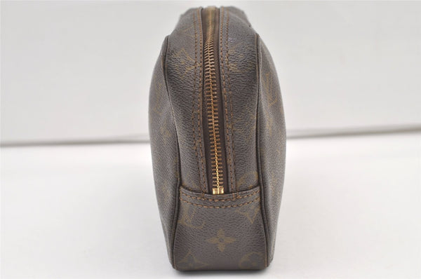 Auth Louis Vuitton Monogram Trousse Toilette 23 Clutch Hand Bag M47524 LV 1610K