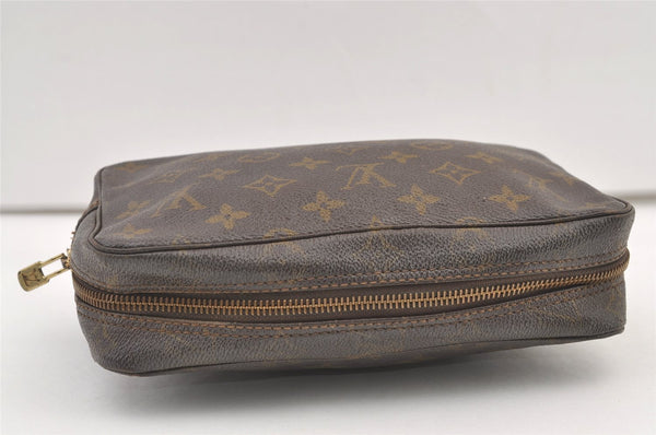 Auth Louis Vuitton Monogram Trousse Toilette 23 Clutch Hand Bag M47524 LV 1610K