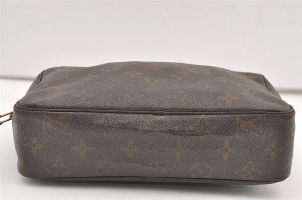 Auth Louis Vuitton Monogram Trousse Toilette 23 Clutch Hand Bag M47524 LV 1610K