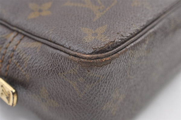 Auth Louis Vuitton Monogram Trousse Toilette 23 Clutch Hand Bag M47524 LV 1610K