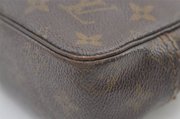 Auth Louis Vuitton Monogram Trousse Toilette 23 Clutch Hand Bag M47524 LV 1610K