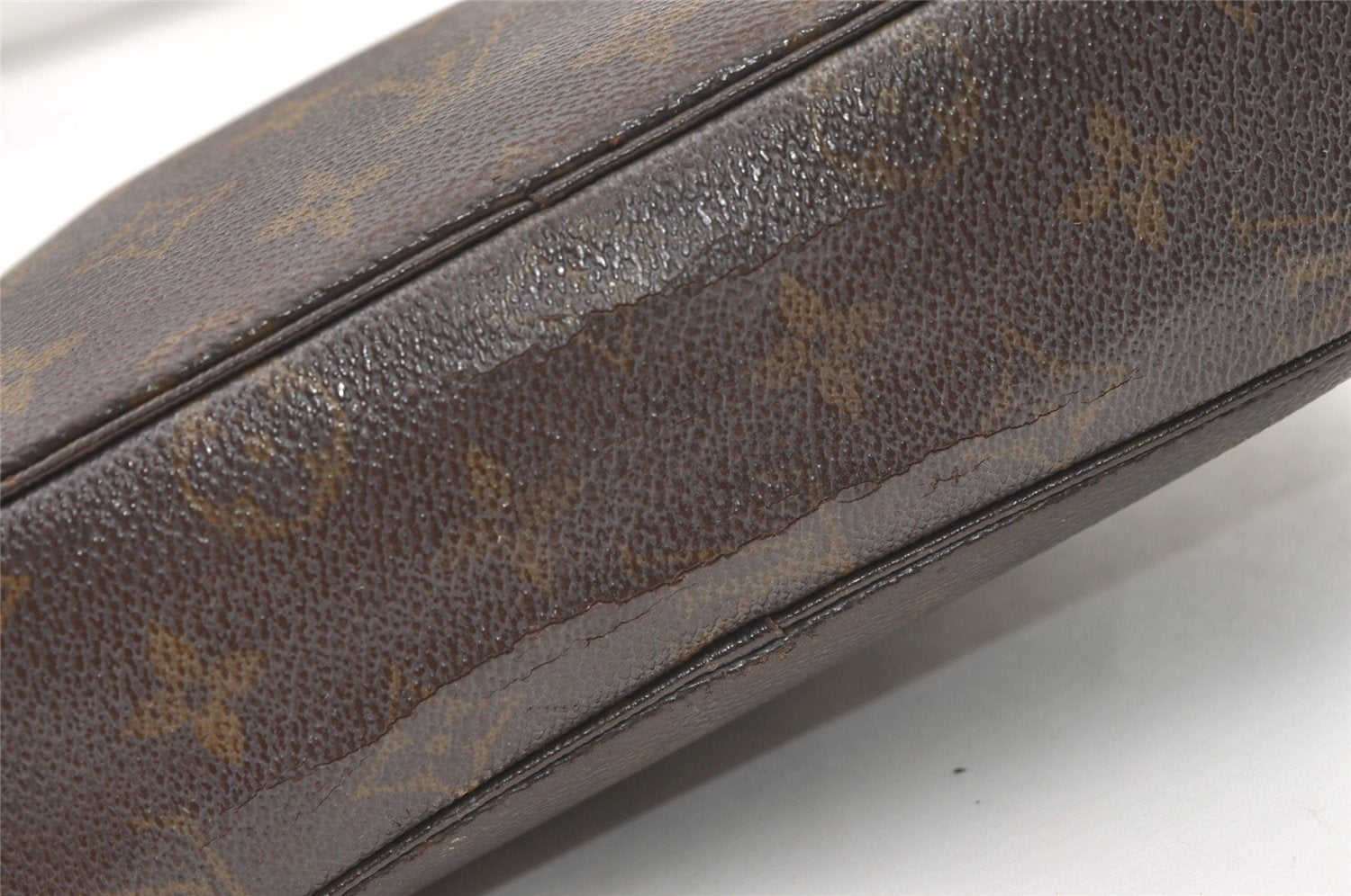 Auth Louis Vuitton Monogram Trousse Toilette 23 Clutch Hand Bag M47524 LV 1610K