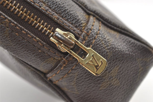 Auth Louis Vuitton Monogram Trousse Toilette 23 Clutch Hand Bag M47524 LV 1610K