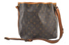 Auth Louis Vuitton Monogram Petit Noe M42226 Shoulder Drawstring Bag Junk 1612K