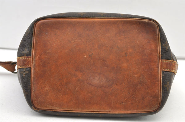 Auth Louis Vuitton Monogram Petit Noe M42226 Shoulder Drawstring Bag Junk 1612K