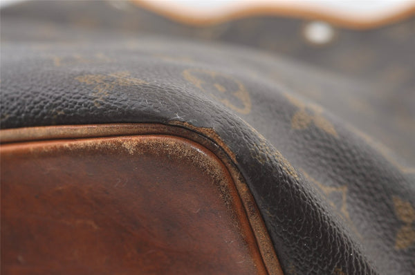 Auth Louis Vuitton Monogram Petit Noe M42226 Shoulder Drawstring Bag Junk 1612K