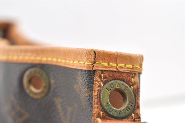 Auth Louis Vuitton Monogram Petit Noe M42226 Shoulder Drawstring Bag Junk 1612K