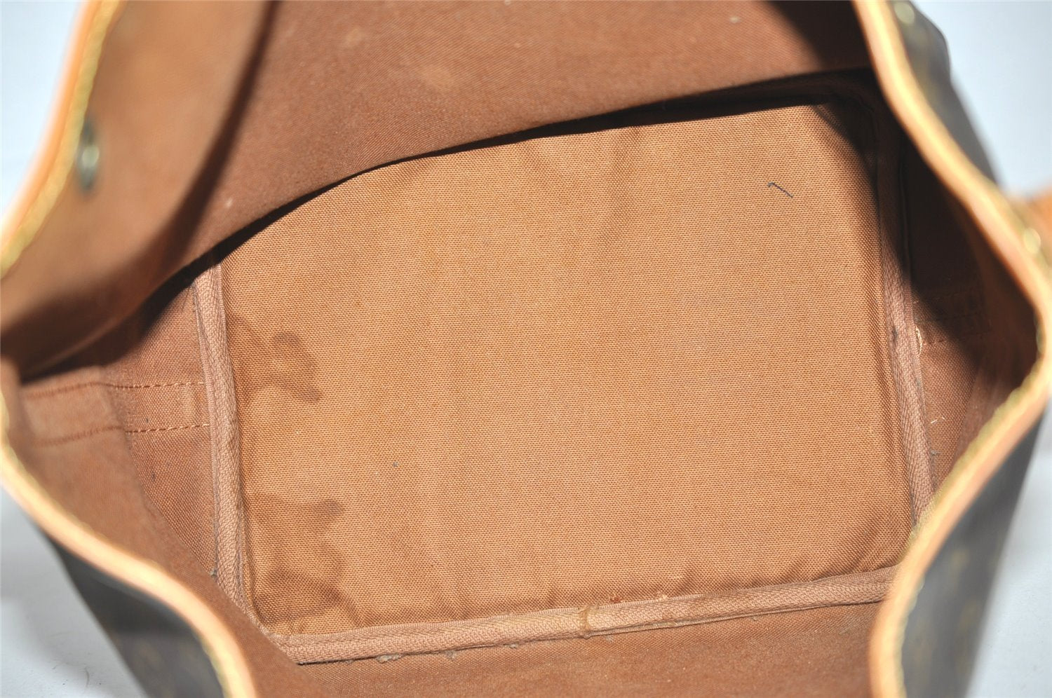 Auth Louis Vuitton Monogram Petit Noe M42226 Shoulder Drawstring Bag Junk 1612K