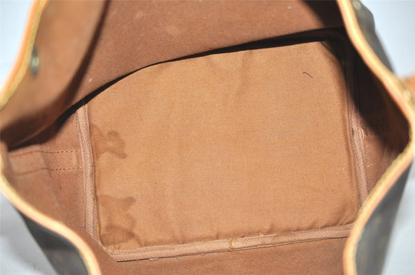 Auth Louis Vuitton Monogram Petit Noe M42226 Shoulder Drawstring Bag Junk 1612K