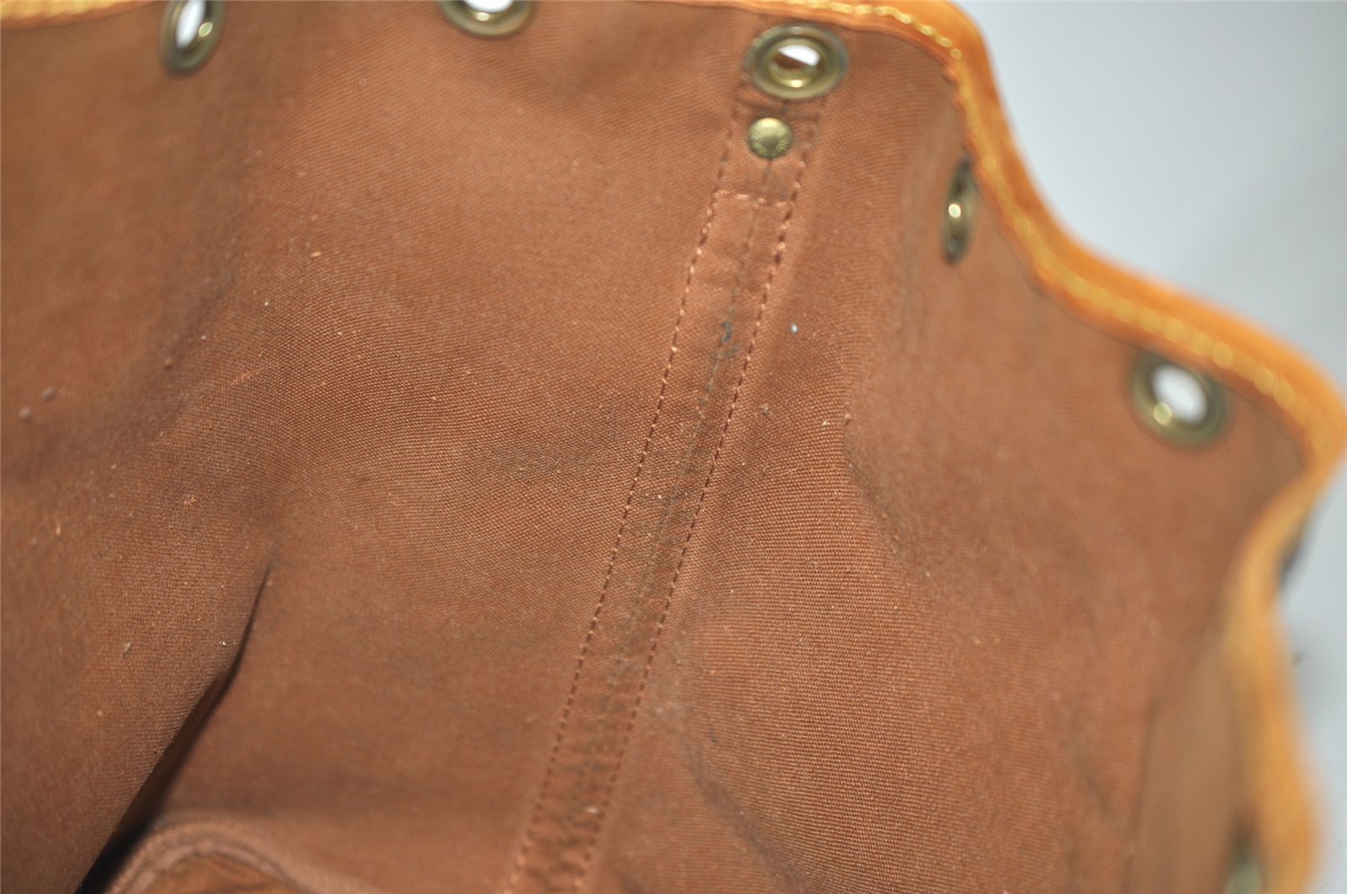 Auth Louis Vuitton Monogram Petit Noe M42226 Shoulder Drawstring Bag Junk 1612K