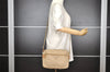 Authentic PRADA Nylon Tessuto Leather Shoulder Cross Body Bag Purse Beige 1613I