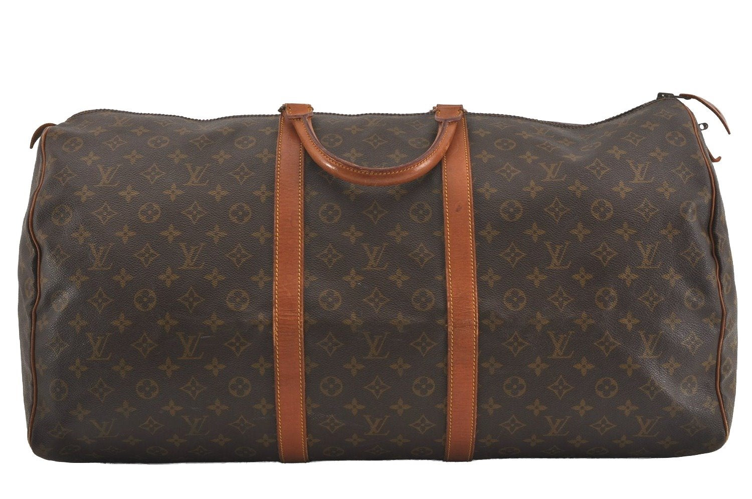 Authentic Louis Vuitton Monogram Keepall 60 Travel Boston Bag Old Model LV 1613J