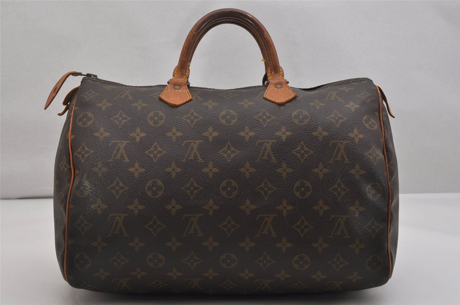 Authentic Louis Vuitton Monogram Speedy 35 Hand Boston Bag M41524 LV 1613K