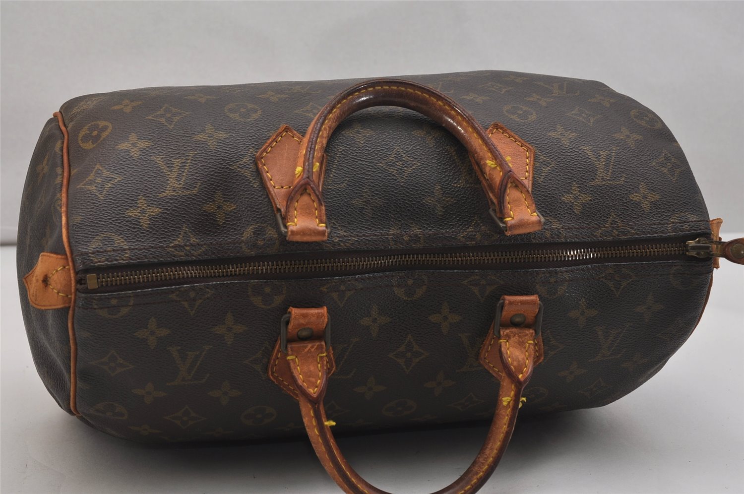 Authentic Louis Vuitton Monogram Speedy 35 Hand Boston Bag M41524 LV 1613K