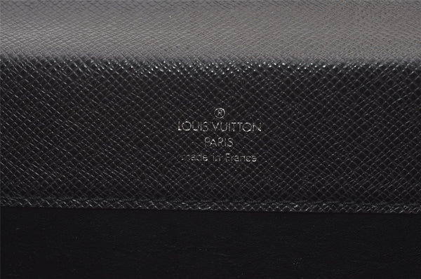 Authentic Louis Vuitton Taiga Ural Business Bag Briefcase Black M30022 LV 1614J