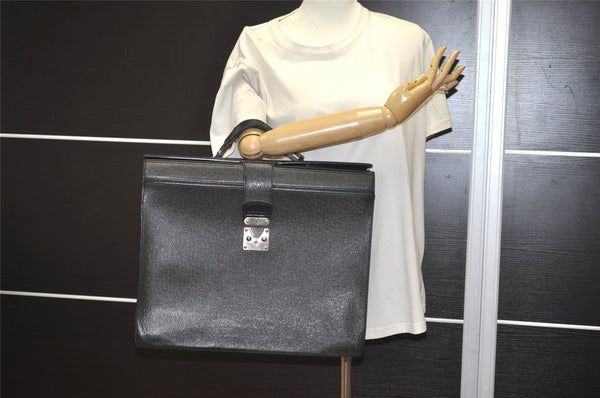 Authentic Louis Vuitton Taiga Ural Business Bag Briefcase Black M30022 LV 1614J