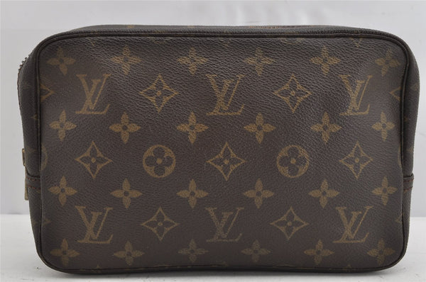 Auth Louis Vuitton Monogram Trousse Toilette 23 Clutch Bag M47524 Junk 1614K