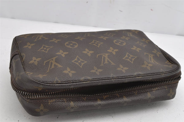 Auth Louis Vuitton Monogram Trousse Toilette 23 Clutch Bag M47524 Junk 1614K