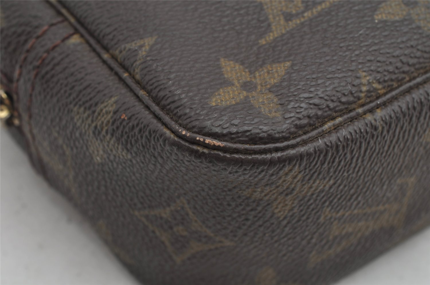 Auth Louis Vuitton Monogram Trousse Toilette 23 Clutch Bag M47524 Junk 1614K