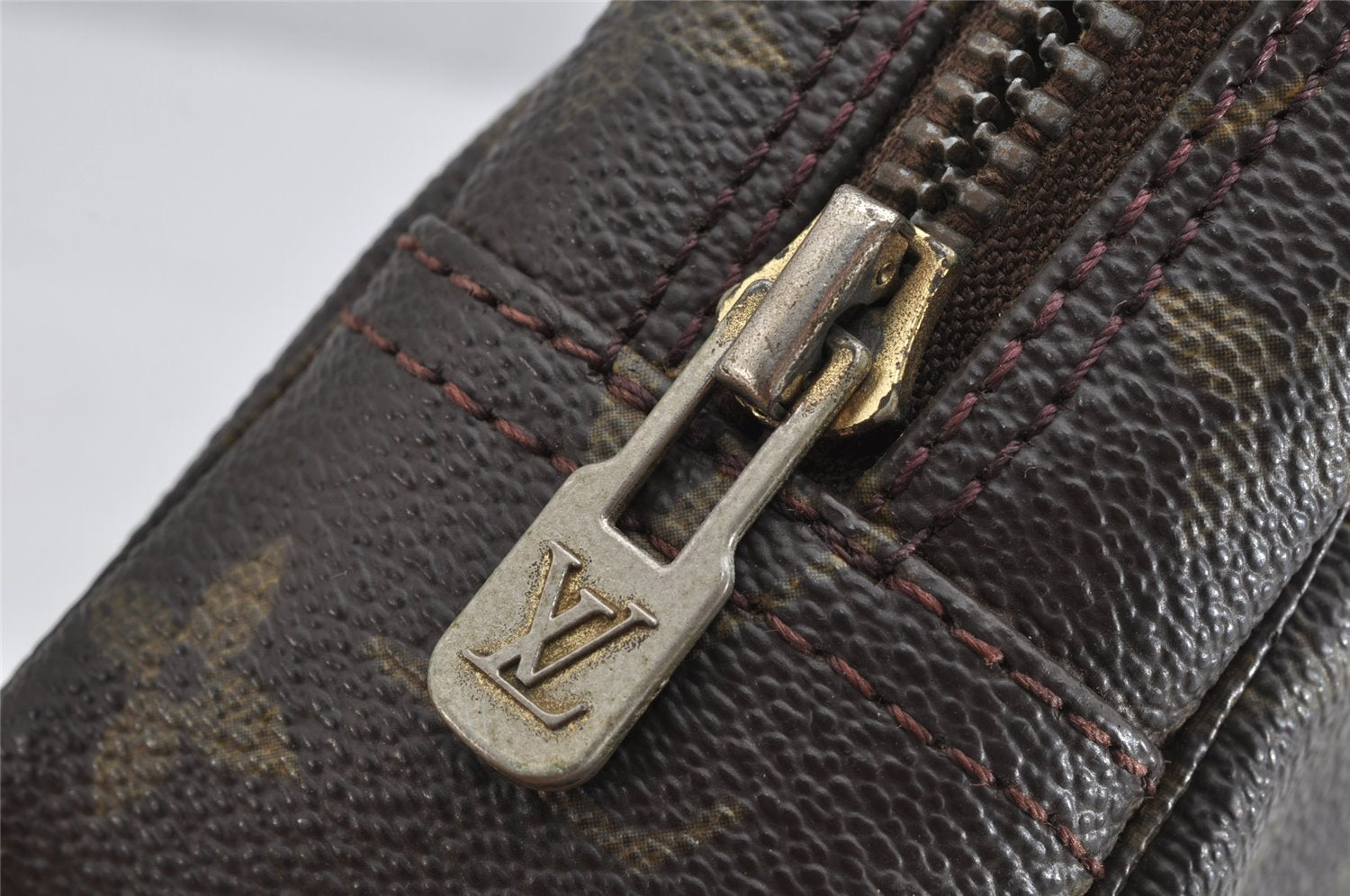 Auth Louis Vuitton Monogram Trousse Toilette 23 Clutch Bag M47524 Junk 1614K