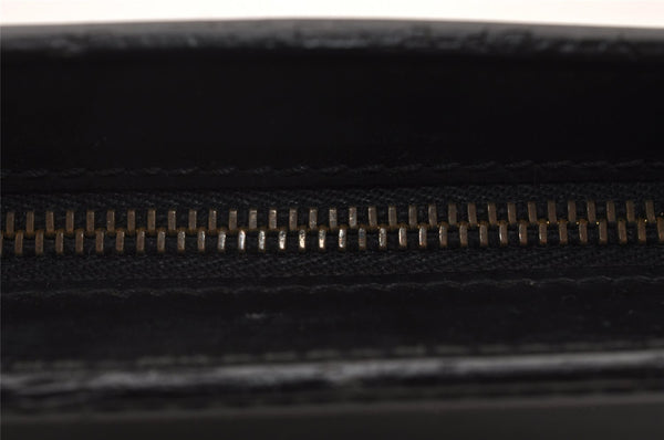Authentic Louis Vuitton Epi Trousse Crete Clutch Bag Black M48402 LV Junk 1615I