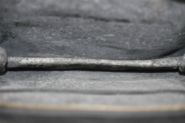 Authentic Louis Vuitton Epi Trousse Crete Clutch Bag Black M48402 LV Junk 1615I