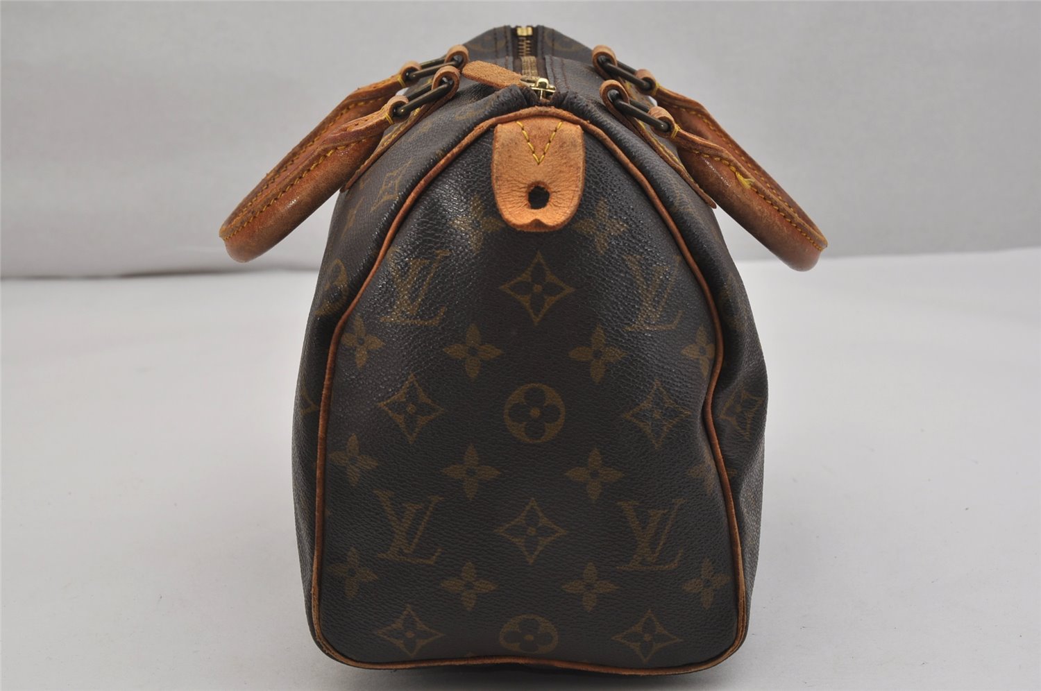 Authentic Louis Vuitton Monogram Speedy 25 Boston Hand Bag M41528 LV 1615K