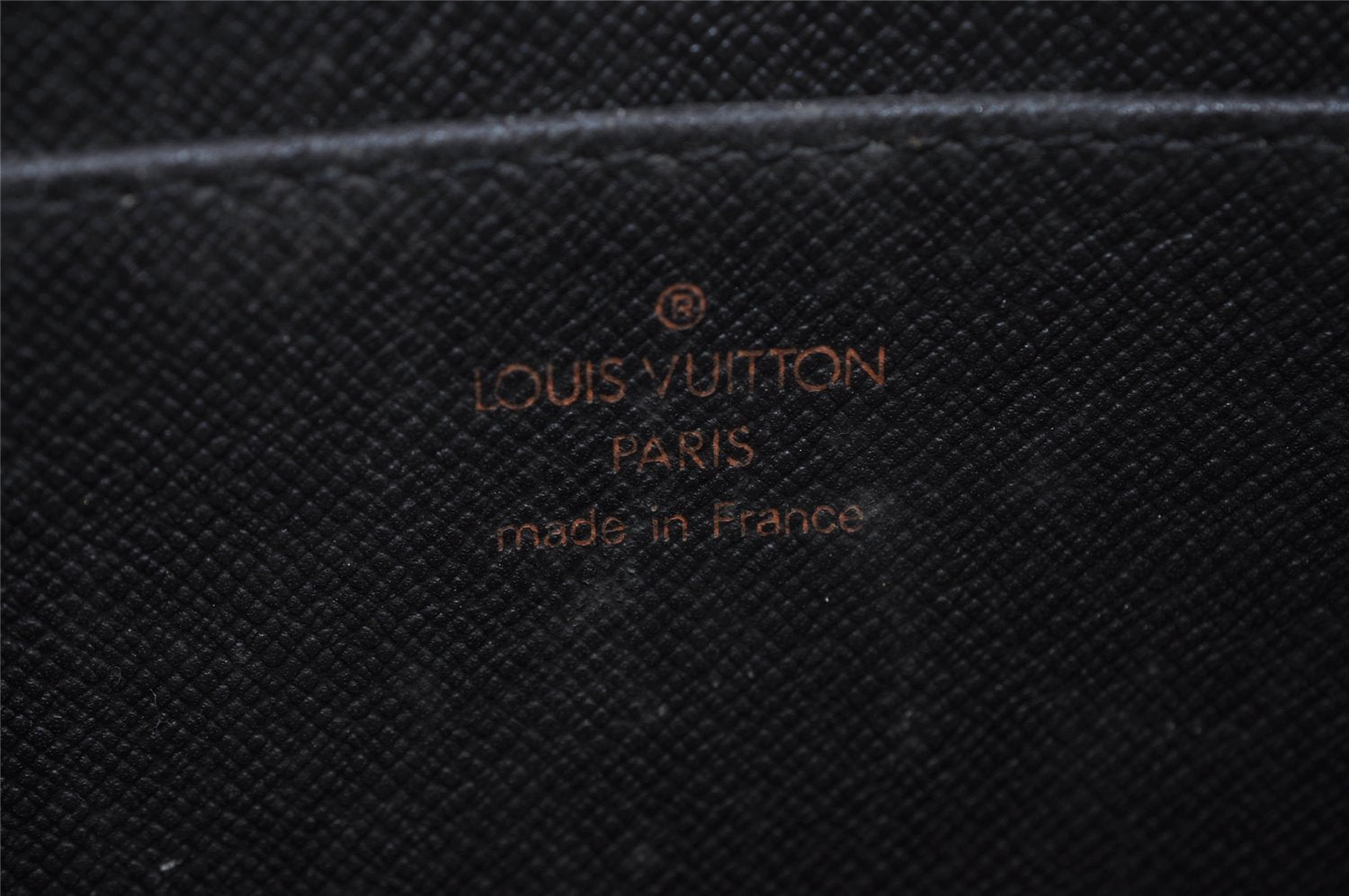 Authentic Louis Vuitton Epi Pochette Homme Clutch Hand Bag Black M52522 LV 1616I